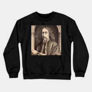 Baruch Spinoza drawing Crewneck Sweatshirt